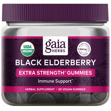 Black Elderberry Extra Strength 80ct Gaia Herbs