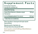 black elderberry pro gaia herbs pro supplement facts