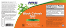 black cohosh root 80 mg (now foods) label