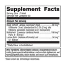 black cohosh plus metagenics supplement facts