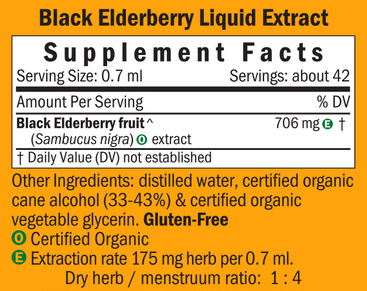 black elderberry herb pharm supplement facts