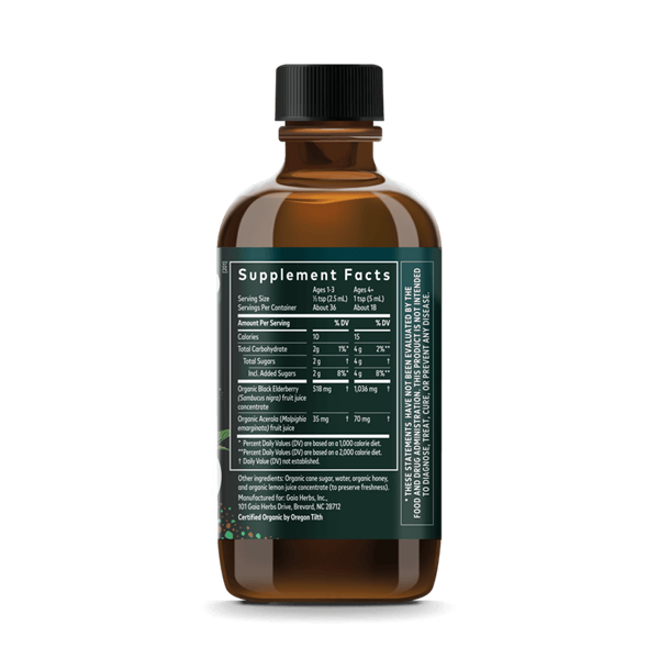 kids black elderberry syrup gaia herbs