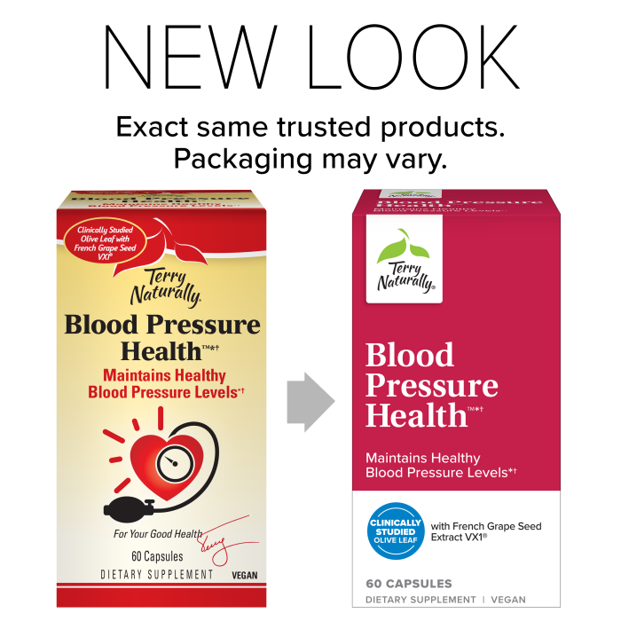Blood Pressure Health Terry Naturally new look