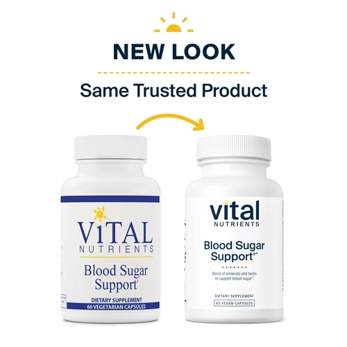 Blood Sugar Support Vital Nutrients new look