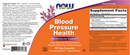 blood pressure health (now foods) label