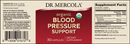 blood pressure support dr. mercola label