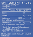 bodybio balance oil softgels supplement facts