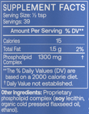 bodybio pc liquid 4oz supplement facts