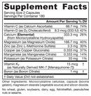 bone-up 1000 mg jarrow formulas supplement facts