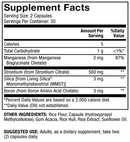 bone support dr. mercola supplement facts