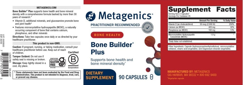 bone builder plus (metagenics) label