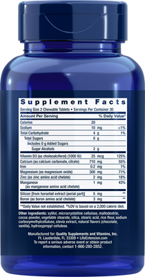 buy bone restore chewable tablets (life extension)