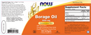 borage oil 1000 mg (now foods) label