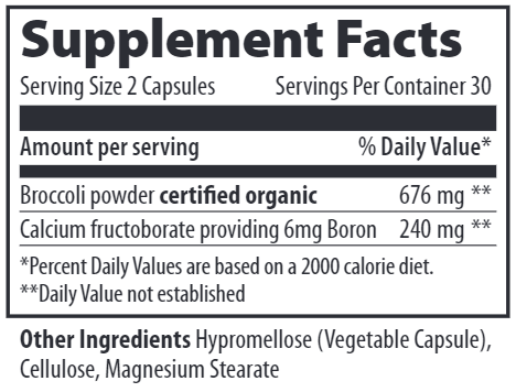Boron Vibrant Health supplement facts