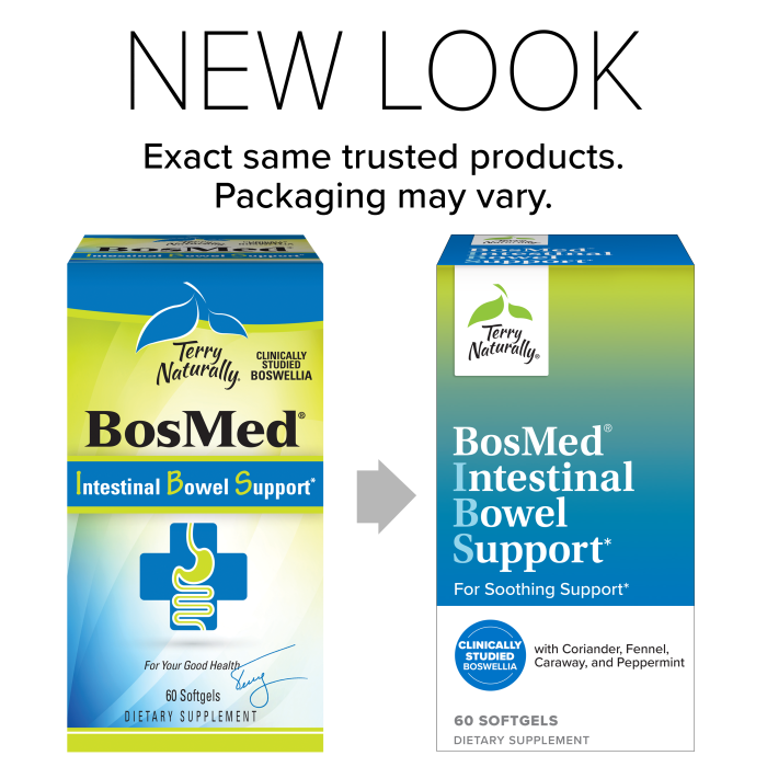 BosMed Intestinal Bowel Support Terry Naturally new look