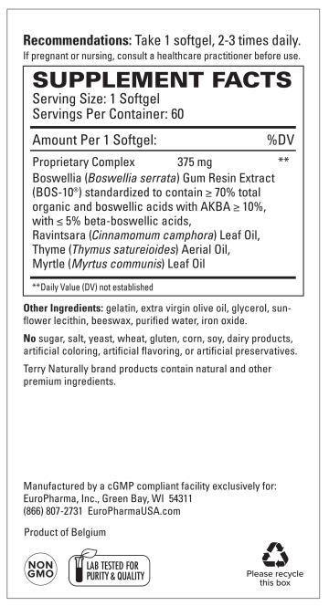 BosMed Respiratory Support Terry Naturally supplement facts