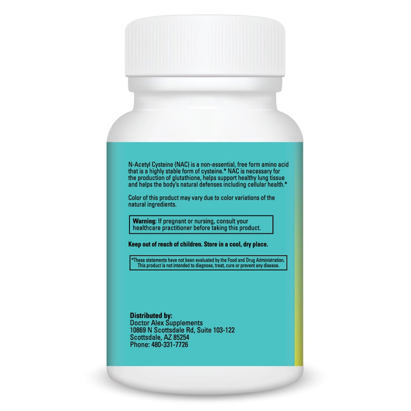 N-Acetyl Cysteine (NAC) 500mg (Doctor Alex Supplements) N-Acetyl Cysteine (NAC) 500mg (Doctor Alex Supplements)