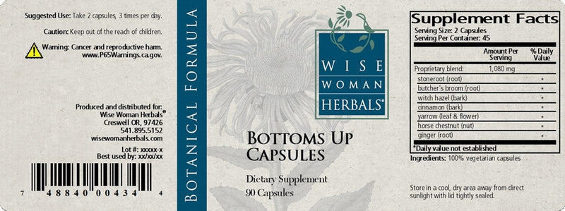 Bottoms Up Capsules Wise Woman Herbals products