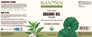 brahmi oil sesame banyan botanicals label