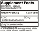 brain basics ultra alpha gpc (brain bean) supplement facts