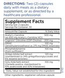 brain cell support (metabolic maintenance) supplement facts