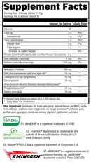 brainsustain for kids vanilla delight (xymogen) supplement facts