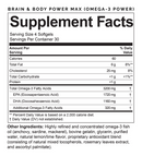 brain & body power max brainmd supplement facts