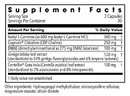 brain cell support (metabolic maintenance) supplement facts