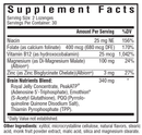 brain nutrients (seeking health) supplement facts