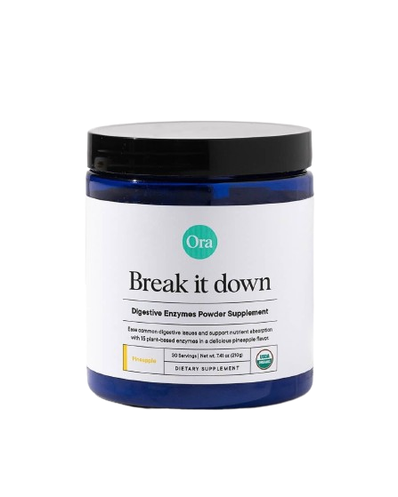 Break It Down: Organic Digestive Enzymes Powder (Ora Organic)