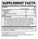 break it down digestive enzymes powder (ora organic) supplement facts