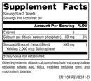 broccoli sprouts extract source naturals supplement facts