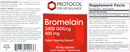 bromelain 2400 gdu/g 500 mg (protocol for life balance) label