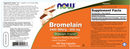 bromelain 2400 gdu/g 500 mg (now foods) label