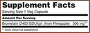 bromelain 2400 gdu/g 500 mg (now foods) supplement facts
