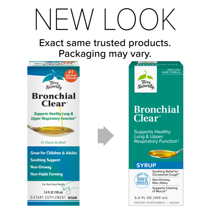 Bronchial Clear Liquid Terry Naturally new look