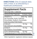 buffered vitamin c (metabolic maintenance) supplement facts