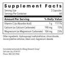 buffered vitamin c allergy research group supplement facts