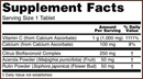 buffered c-1000 complex (now foods) supplement facts