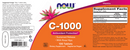 c-1000 sustained release with rose hips (now foods) label