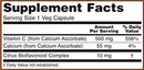 c-500 calcium ascorbate (now foods) supplement facts