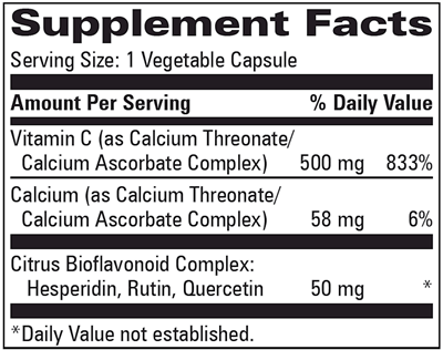 C-Buffered (Progressive Labs) Supplement Facts