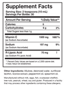 c-rla original researched nutritionals supplement facts