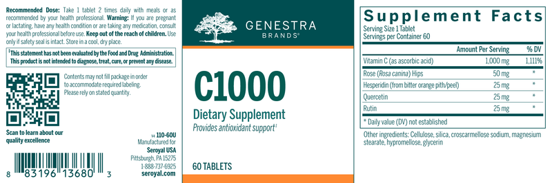 C1000 label Genestra