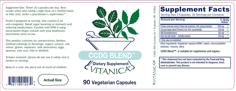 CCDG Blend Vitanica products