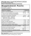 cal-assimilate plus sfi health supplement facts