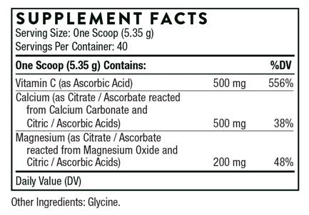 Cal-Mag Citrate Effervescent Thorne supplements