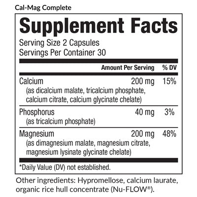 Cal-Mag Complete (EquiLife) supplement facts