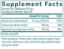 cal mag raspberry liquid genestra supplement facts