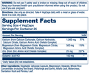 calcium magnesium zinc solaray supplement facts